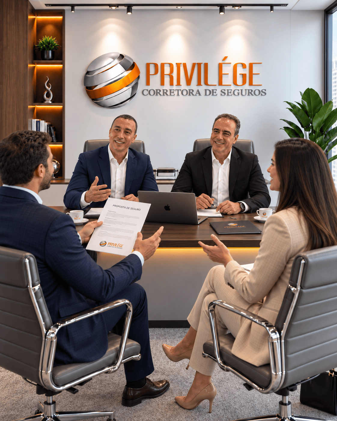 Atendimento Privilége Seguros com o corretor